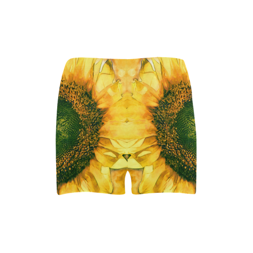 Painting Sunflower - Life is in full bloom Briseis Skinny Shorts (Model L04)