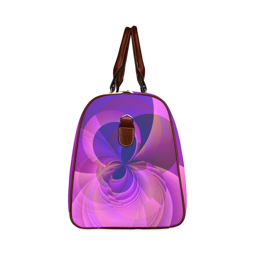 Abstract Infinity in Blue and Purple Waterproof Travel Bag/Small (Model 1639)