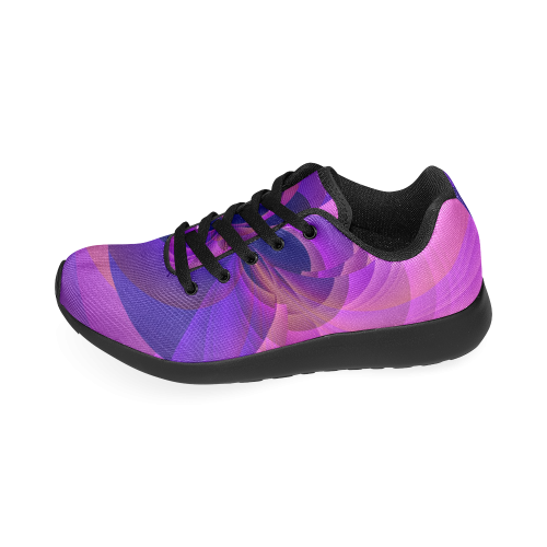Blue and Purple Modern Abstract Infinity Women’s Running Shoes (Model 020)
