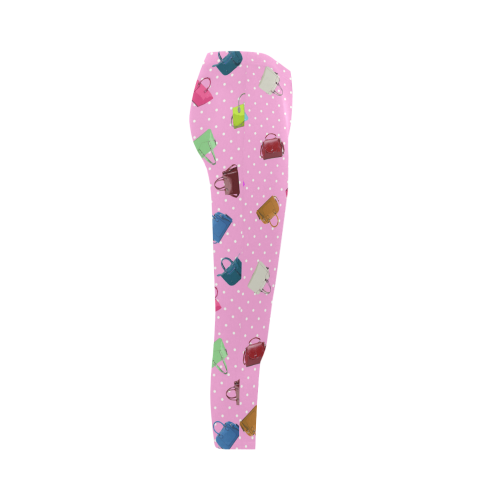 Little Purses and Pink Polka Dots Capri Legging (Model L02)