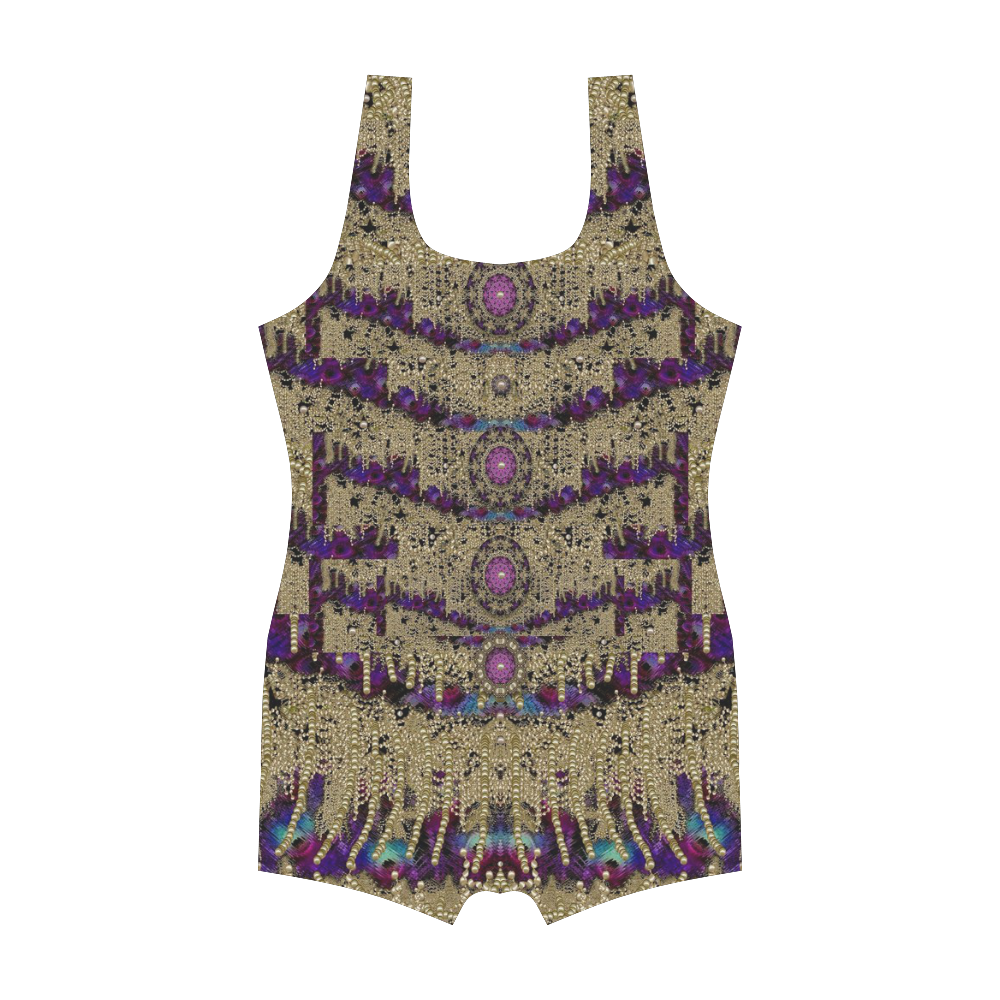 Fantasy lace in the jungle Classic One Piece Swimwear (Model S03) ID