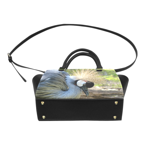 Grey Crowned Crane Classic Shoulder Handbag (Model 1653)