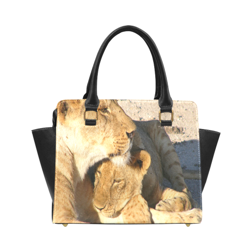 Lion And Cub Love Classic Shoulder Handbag (Model 1653)