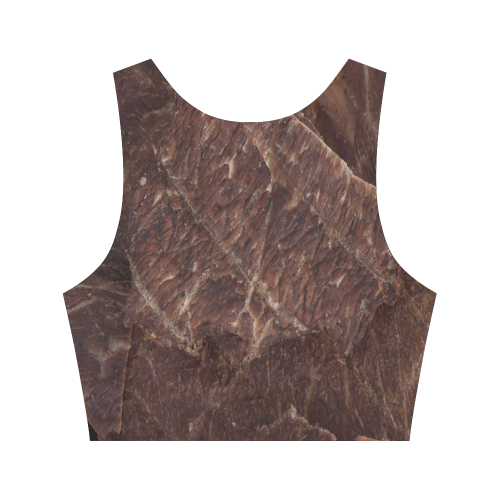 Beef Jerky Women's Crop Top (Model T42)