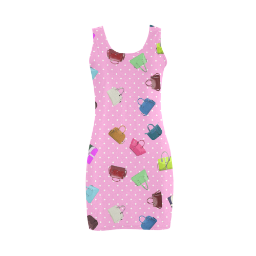 Little Purses and Pink Polka Dots Medea Vest Dress (Model D06)