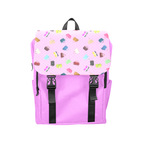 Little Purses and Pink Polka Dots Casual Shoulders Backpack (Model 1623)