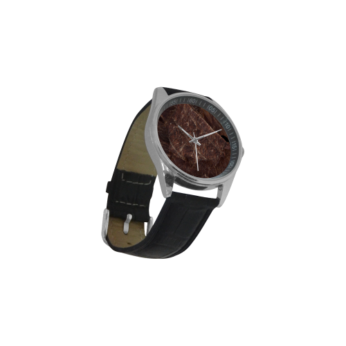 Beef Jerky Men's Casual Leather Strap Watch(Model 211)