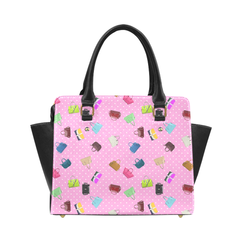 Little Purses and Pink Polka Dots Classic Shoulder Handbag (Model 1653)