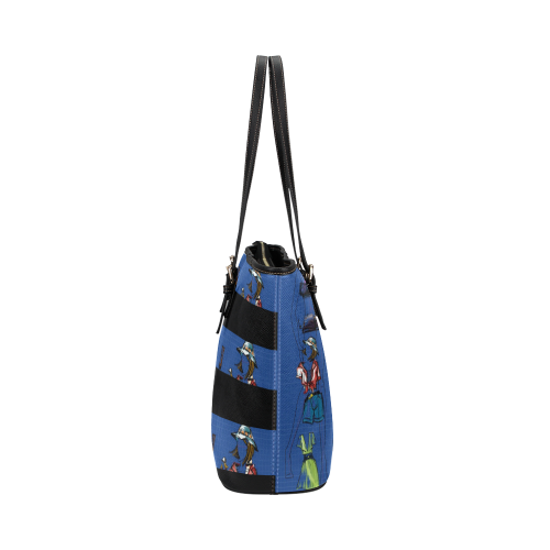 Blue Bag Leather Tote Bag/Large (Model 1651)