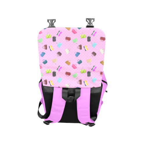 Little Purses and Pink Polka Dots Casual Shoulders Backpack (Model 1623)