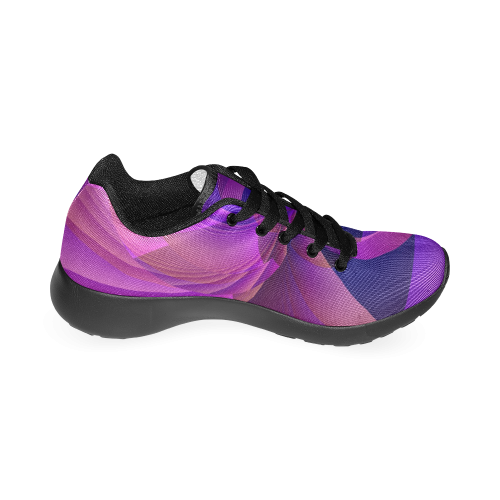 Blue and Purple Modern Abstract Infinity Women’s Running Shoes (Model 020)