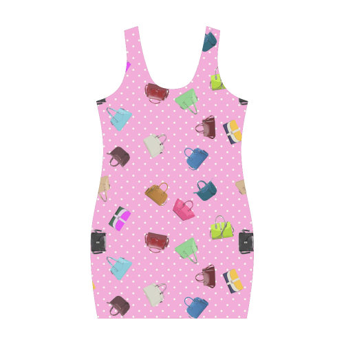 Little Purses and Pink Polka Dots Medea Vest Dress (Model D06)