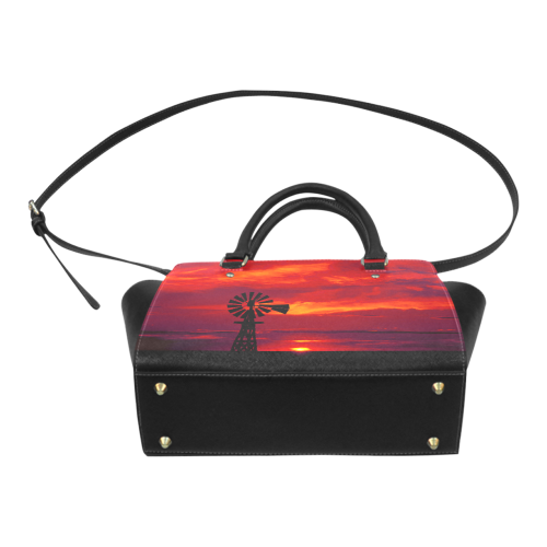 Windmill Sunset Classic Shoulder Handbag (Model 1653)