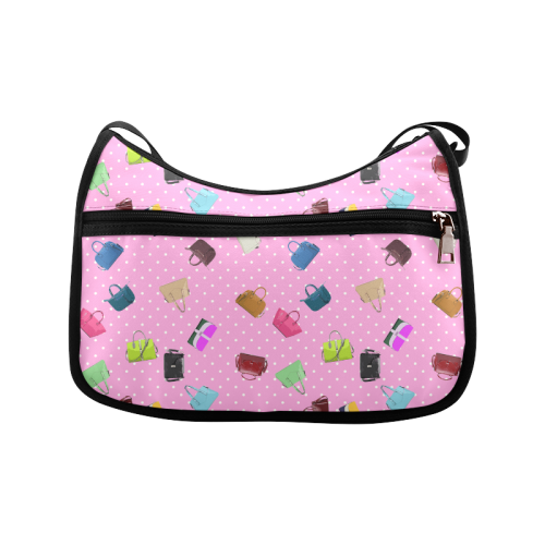 Little Purses and Pink Polka Dots Crossbody Bags (Model 1616)