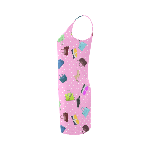 Little Purses and Pink Polka Dots Medea Vest Dress (Model D06)