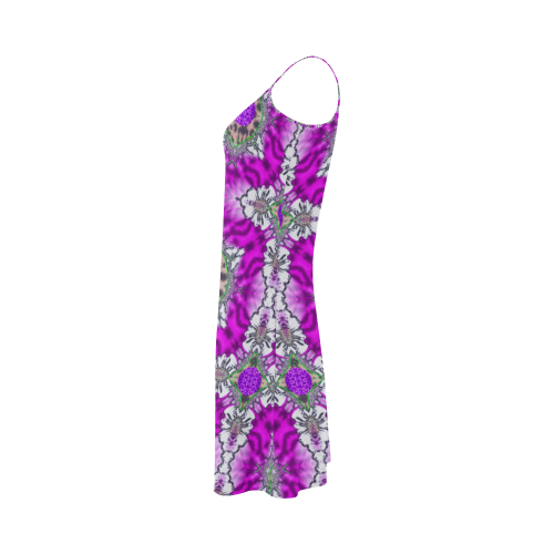 Lion Paws In Abstract Fantasy Alcestis Slip Dress (Model D05)
