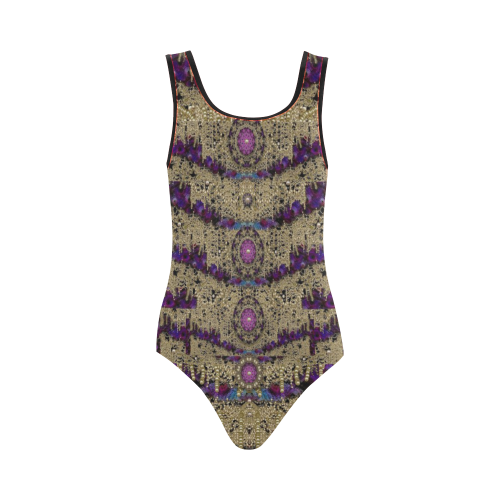 Fantasy lace in the jungle Vest One Piece Swimsuit (Model S04)
