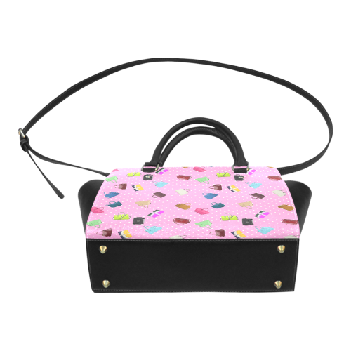 Little Purses and Pink Polka Dots Classic Shoulder Handbag (Model 1653)
