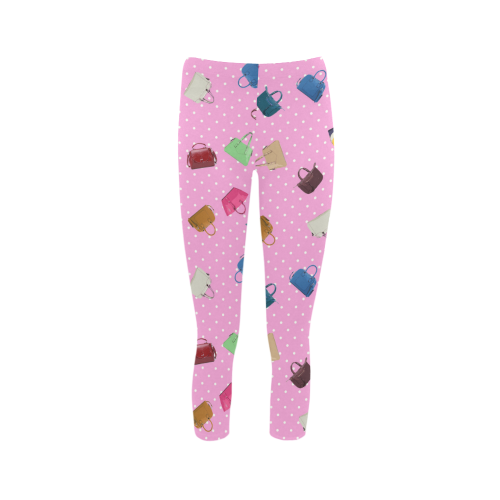 Little Purses and Pink Polka Dots Capri Legging (Model L02)