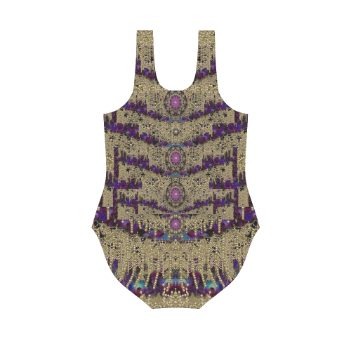 Fantasy lace in the jungle Vest One Piece Swimsuit (Model S04)