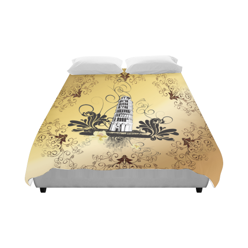 The leaning tower of Pisa Duvet Cover 86"x70" ( All-over-print)
