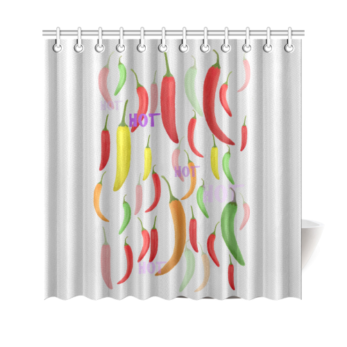 Hot Peppar Shower Curtain 69"x70"