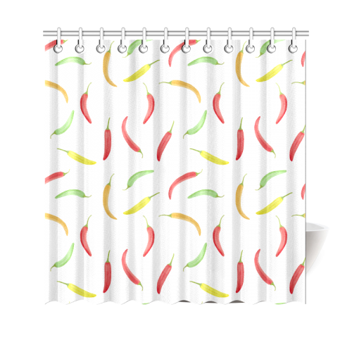 Chilli Peppar Shower Curtain 69"x70"