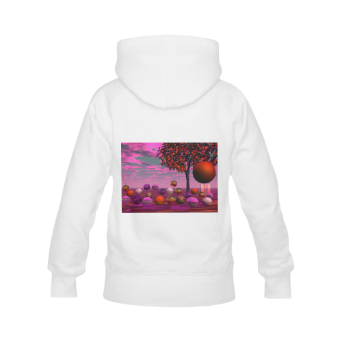 Bittersweet Opinion, Abstract Raspberry Maple Tree Men's Classic Hoodies (Model H10)