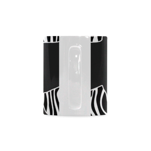 ELEPHANTS to ZEBRA stripes black & white White Mug(11OZ)