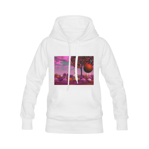 Bittersweet Opinion, Abstract Raspberry Maple Tree Men's Classic Hoodies (Model H10)