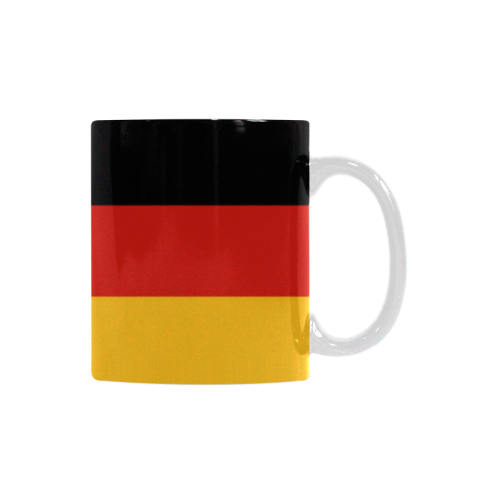 German Flag Colored Stripes White Mug(11OZ)