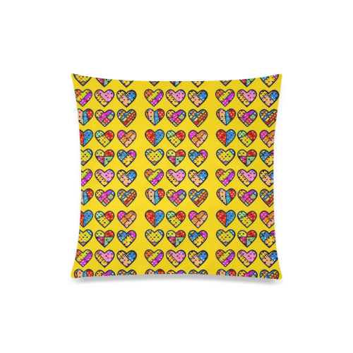 Many Popart Love by Nico Bielow Custom Zippered Pillow Case 20"x20"(Twin Sides)
