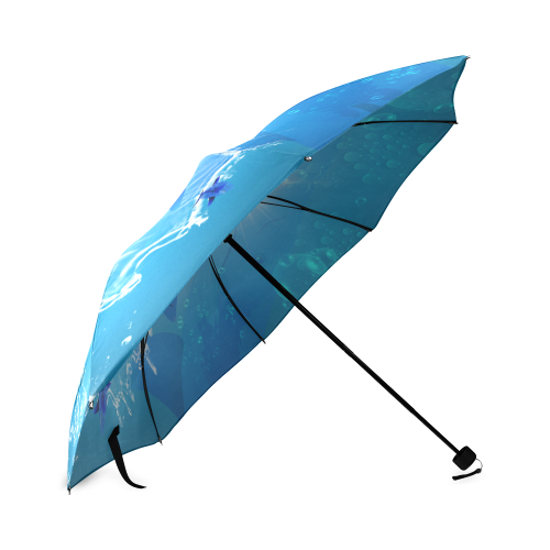The cartoon sharks Foldable Umbrella (Model U01)