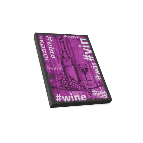 Hashtag Wine Canvas Print 12"x16" ID D421369