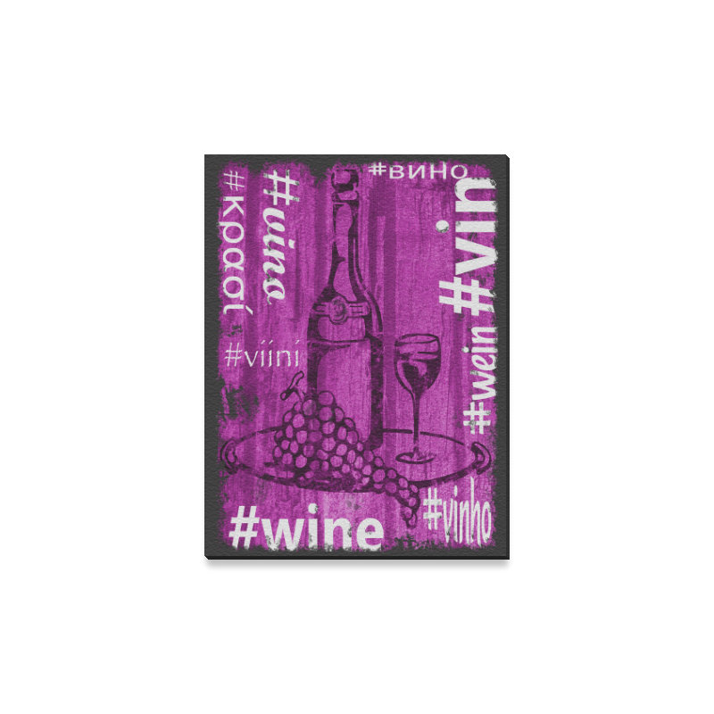 Hashtag Wine Canvas Print 12"x16" ID D421369