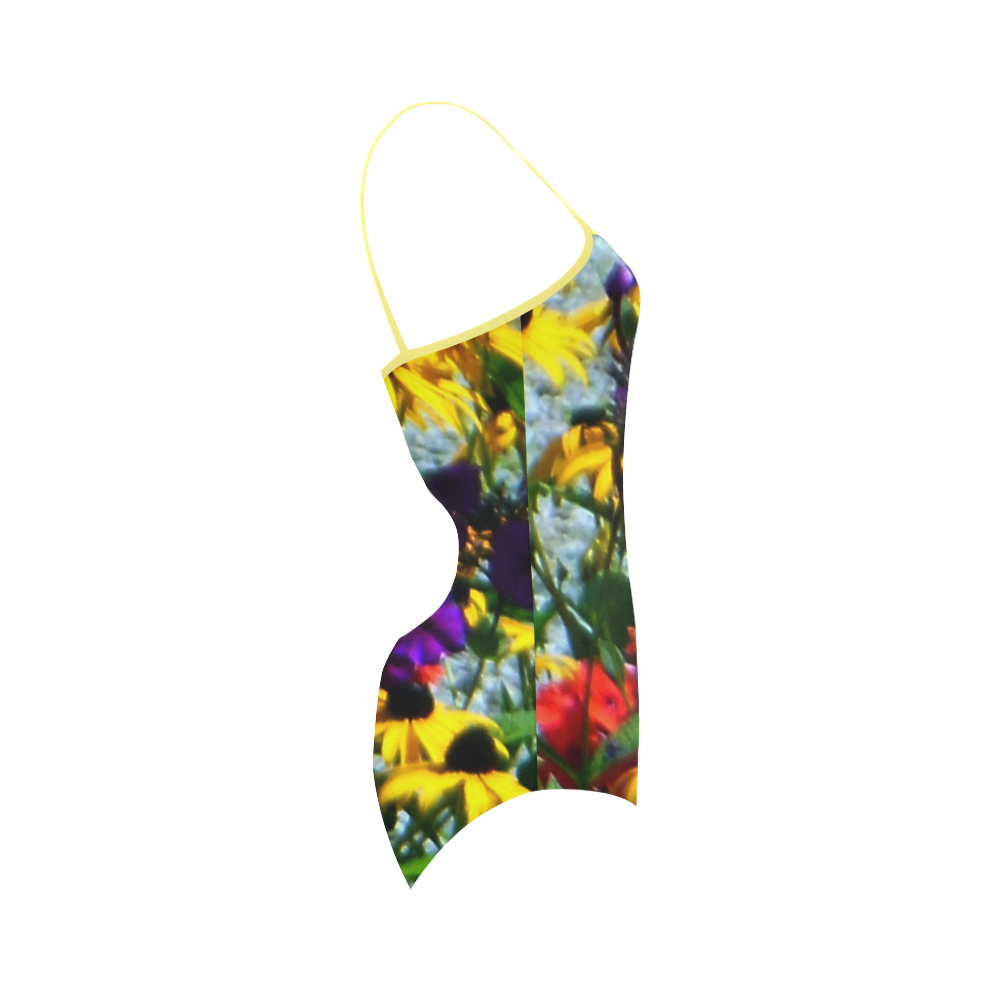 Picturesque Flowers Strap Swimsuit ( Model S05) ID D418818