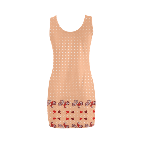 Paisley Droplets Medea Vest Dress (Model D06)