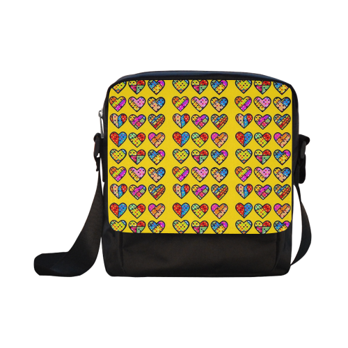 Many Popart Love by Nico Bielow Crossbody Nylon Bags (Model 1633)