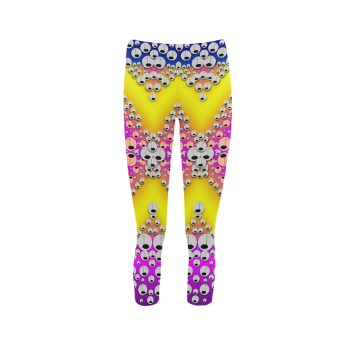 Music Tribute In the sun Peace and Popart Capri Legging (Model L02)