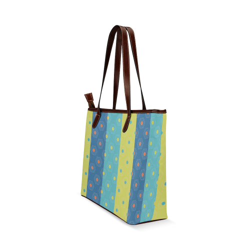 Fresh Hexagon Pattern Shoulder Tote Bag (Model 1646)