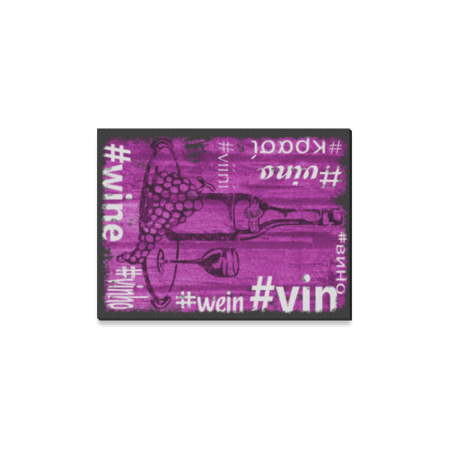 Hashtag Wine Canvas Print 12"x16" ID D421369