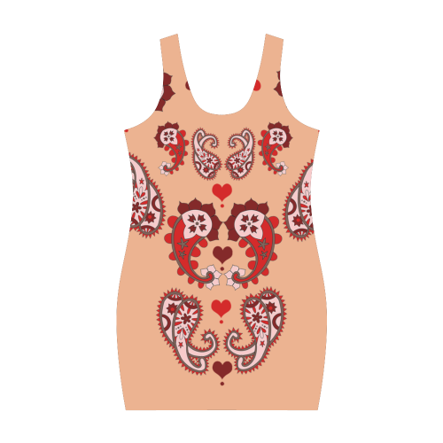 Paisley Droplets Medea Vest Dress (Model D06)