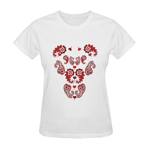 Paisley Droplets Sunny Women's T-shirt (Model T05)