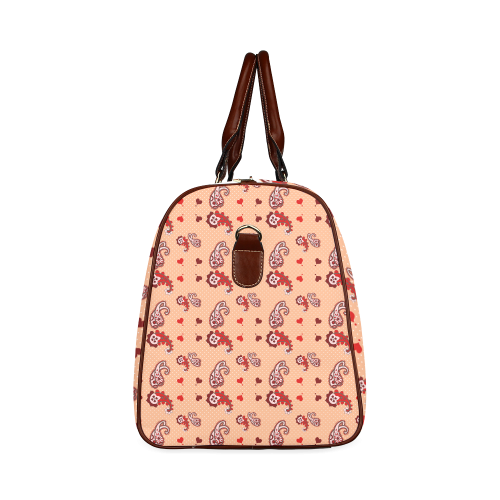 Paisley Droplets Waterproof Travel Bag/Small (Model 1639)