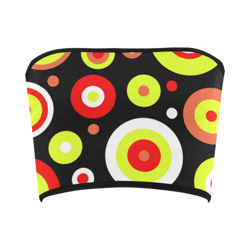 Colorful retro design Bandeau Top