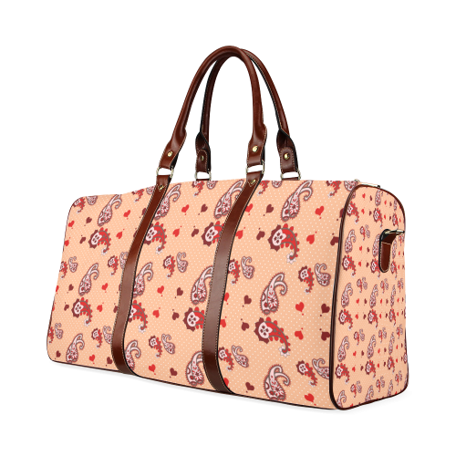 Paisley Droplets Waterproof Travel Bag/Small (Model 1639)