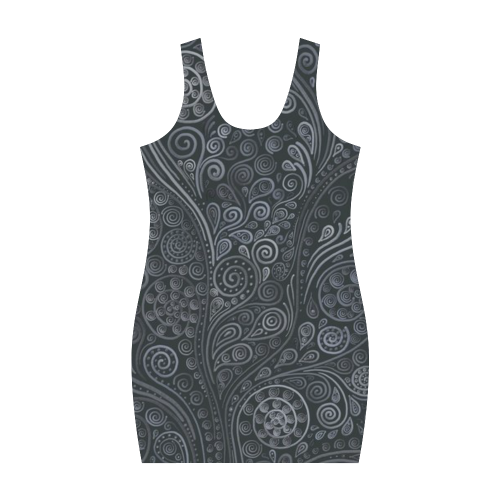 Soft Blue 3D Ornamental Medea Vest Dress (Model D06)