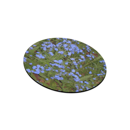 Forget Me Nots Round Mousepad