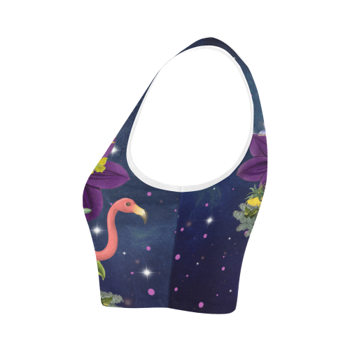 Flamingo Women's Crop Top (Model T42)