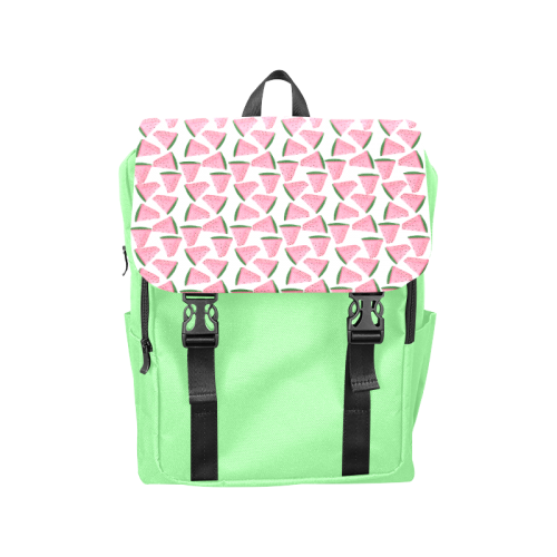 Fresh Fruity Pink Water Melon Summery  Pattern Casual Shoulders Backpack (Model 1623)